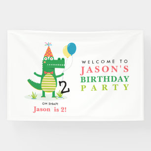 Banderoles Oh Snap mignon Alligator dans Anniversaire de enfa