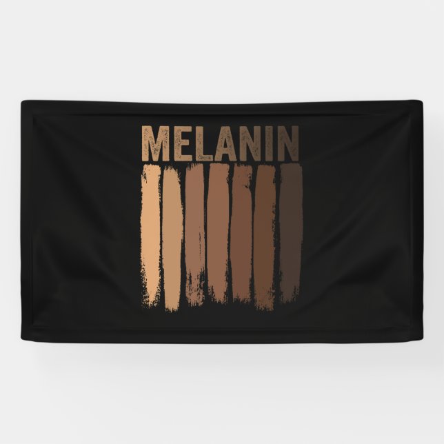 Banderoles Oheneba : Melanin Shades Black Pride Cadeau (Horizontal)