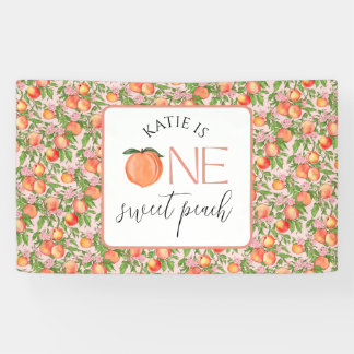 Banderoles One Sweet Peach 1er anniversaire