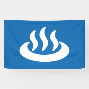 Banderoles Onsen ♨ Hot Spring 温 泉 Japonais