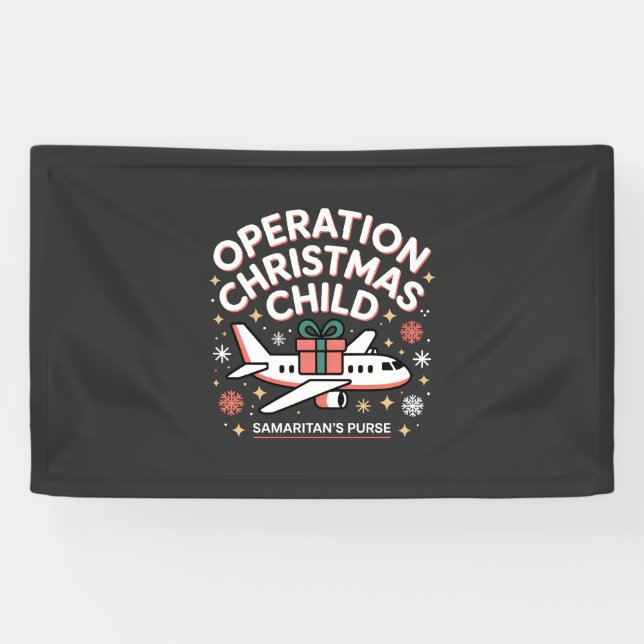 Banderoles Opération Porte-monnaie de Noël pour enfants samar (Horizontal)