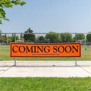 Banderoles Orange Black Business Bientôt Site Web