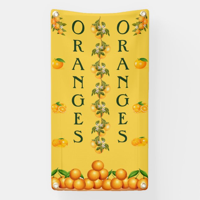 Banderoles Oranges De Conception Personnalisées À Vendre Vert (Verticale)