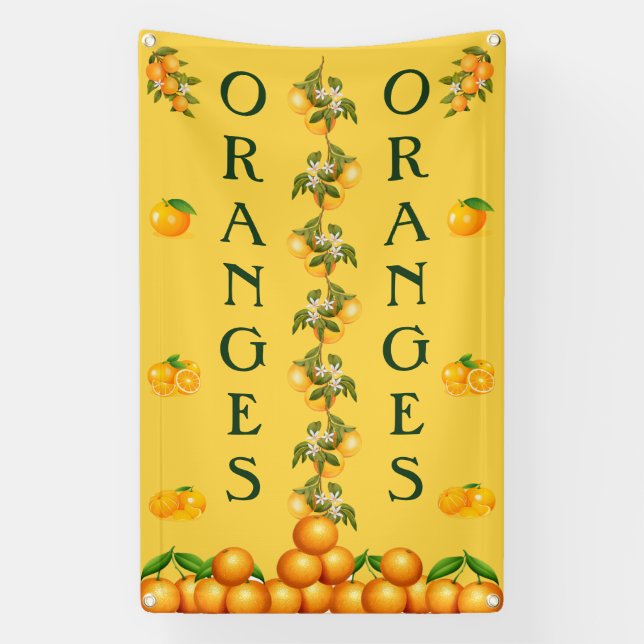 Banderoles Oranges De Conception Personnalisées À Vendre Vert (Verticale)