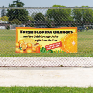 Banderoles Oranges fraîches de Floride