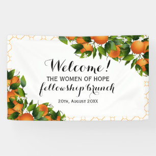Banderoles Oranges Fruits sur Trellis   MARIAGE