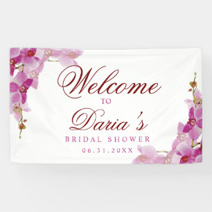 Banderoles Orchidée tropicale Photo Drop Tapestry