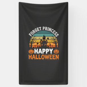 Banderoles Oubliez Princesse Joyeux Halloween Maison Hantée D