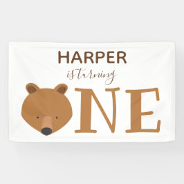 Banderoles Ours Turner un animal mignon premier anniversaire