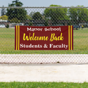 Banderoles Outdoor School Welcome Back Banner