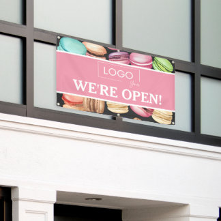 Banderoles Ouverture pour les entreprises | Macaron Patisseri
