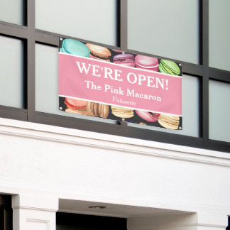 Banderoles Ouverture pour les entreprises | Macaron Patisseri