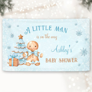 Banderoles Pain d'épices Homme garçon Baby shower de Noël ble