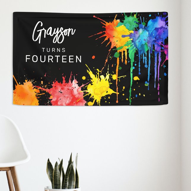 Banderoles Paintballing Birthday Party (Créateur téléchargé)