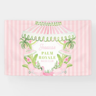 Banderoles Palm Beach Cabana Bach Club Enterrement de vie d