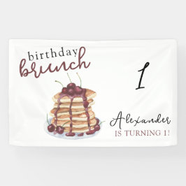 Banderoles Pancakes aquarelle fête d'anniversaire