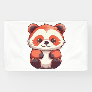 Banderoles Panda rouge mignonne
