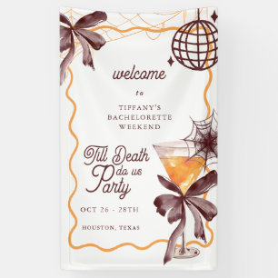 Banderoles Panneau de bienvenue Cocktail Halloween Enterremen