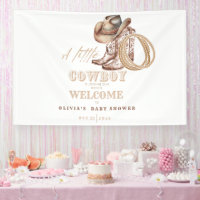Panneau de bienvenue du petit Baby shower Cowboy