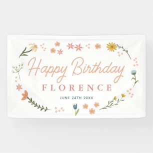 Banderoles Panneau de bienvenue pour l'anniversaire de filles