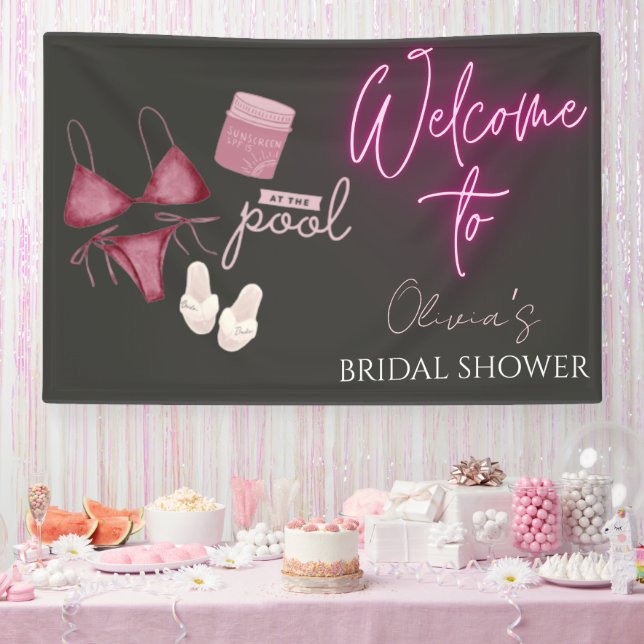 Banderoles Panneau de bienvenue pour une baby shower de maria (Fête)