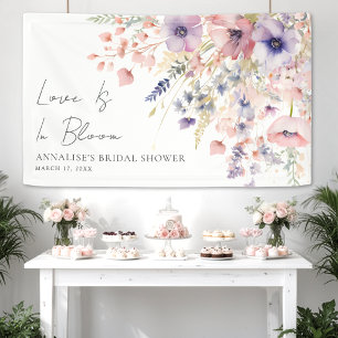 Banderoles Panneau de bienvenue pour une baby shower Love Is