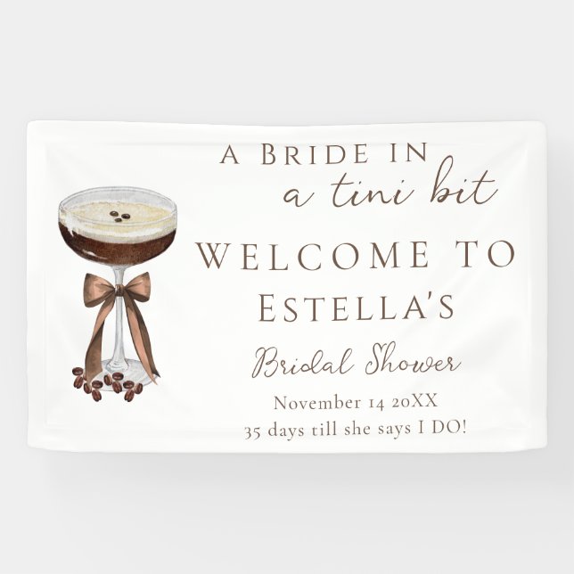Banderoles Panneau de bienvenue pour une fête prénuptiale Bow (Horizontal)