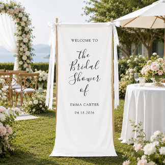 Banderoles Panneau de bienvenue pour une fête prénuptiale min