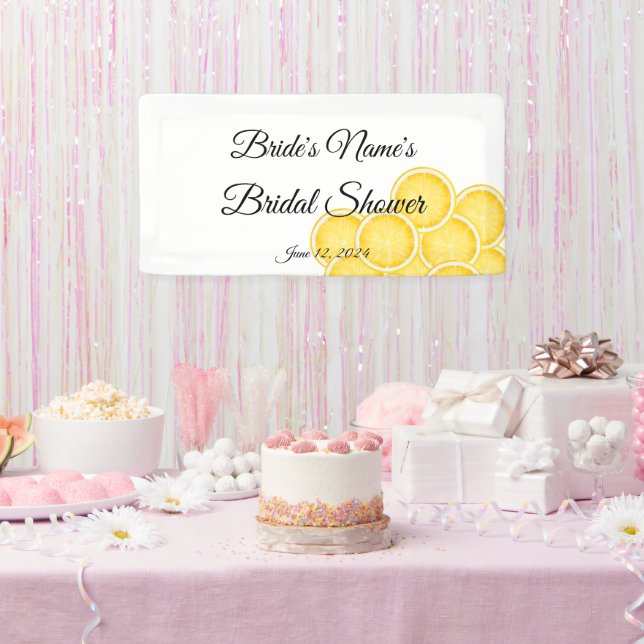Banderoles Panneau de la Fête des mariées Lemon Spritz (Fête)