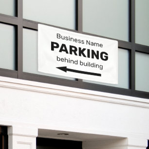 Banderoles Panneau directionnel de stationnement d'entreprise