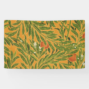 Banderoles Papier peint Vintage Orange Tree Motif Art Nouveau