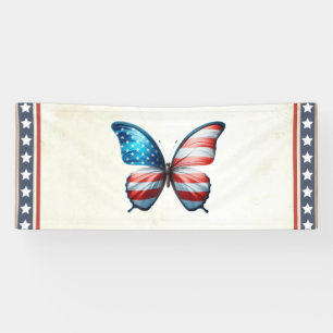 Banderoles papillon 4 juillet patriotique américain
