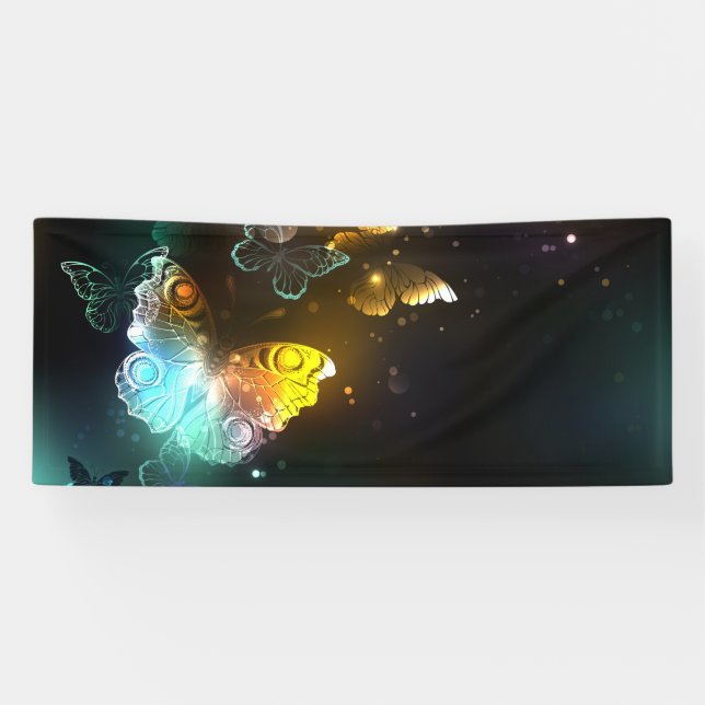 Banderoles Papillon lumineux et papillons de nuit (Horizontal)