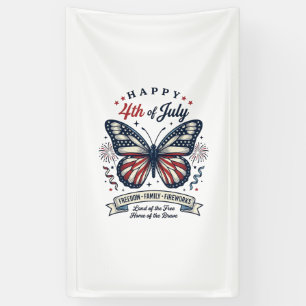 Banderoles Papillon Patriotique Bonne Fête du 4 Juillet Conce