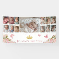 Papillons Couronne 13 Photo 1er anniversaire Jalon