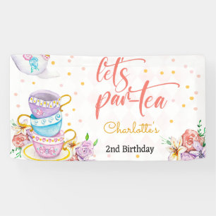 Banderoles Par-thé, anniversaire de enfant de thé