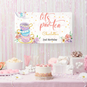 Banderoles Par-thé, anniversaire de enfant de thé