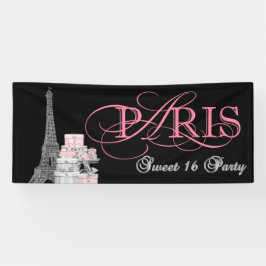 Banderoles Paris Sweet 16 Party