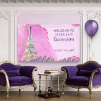 Paris Thème Tour Eiffel Quinceanera Rose Bienvenue