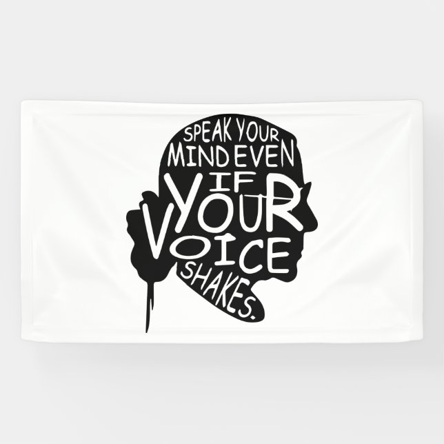 Banderoles Parlez-en, même si votre voix tremble (Horizontal)