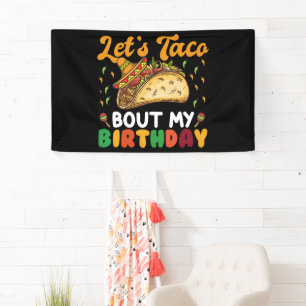 Banderoles Parlons Taco De Mon Anniversaire Cinco De Mayo Fêt