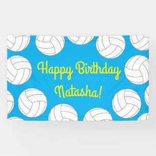 Banderoles Parti Anniversaire de enfant de volley-ball sporti