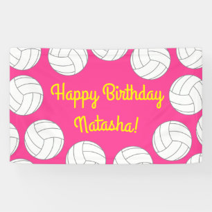 Banderoles Parti Anniversaire de enfant de volley-ball sporti