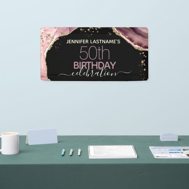 Banderoles Parti Budget du 50e anniversaire de l'âge (Salon professionnel)
