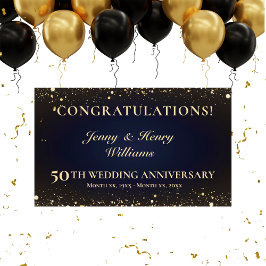 Banderoles Parti du 50e anniversaire du Mariage d'or