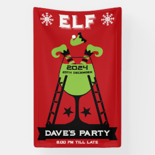Banderoles Parti Elf Xmas