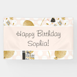 Banderoles Parties scintillant d'or Ballons et Casquettes de