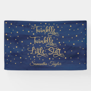Banderoles Parties scintillant marine et or scintille scintil