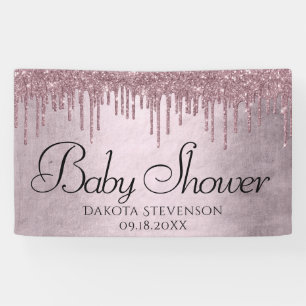 Banderoles Parties scintillant Mauve de dérive Douche en fo