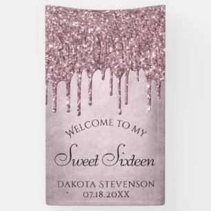 Banderoles Parties scintillant Mauve de dérive Dusty Sweet